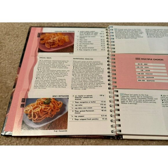 Tupperwave Stack Cooked Meals Microwave Cooker Cookbook Recipe Book Hardback 90s - Picture 5 of 6